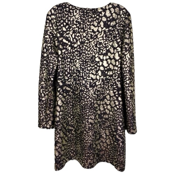 LULUS NEW Thrill Me Black & Gold
Cheetah Surplice Dress size M - Picture 6 of 12